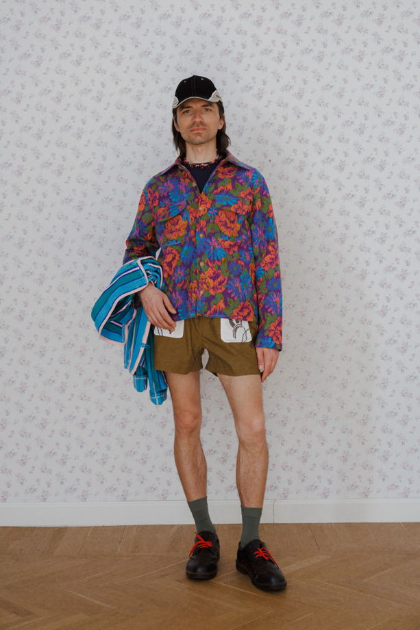 Фланелевая Рубашка с Цветами/Flannel Flowers Long Sleeve Shirt