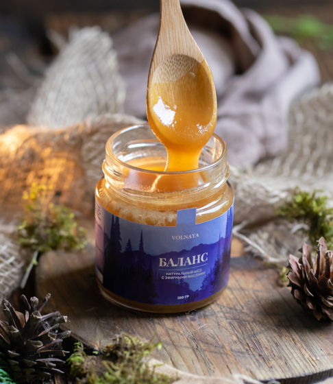 Натуральный мед с эфирными маслами "Баланс"