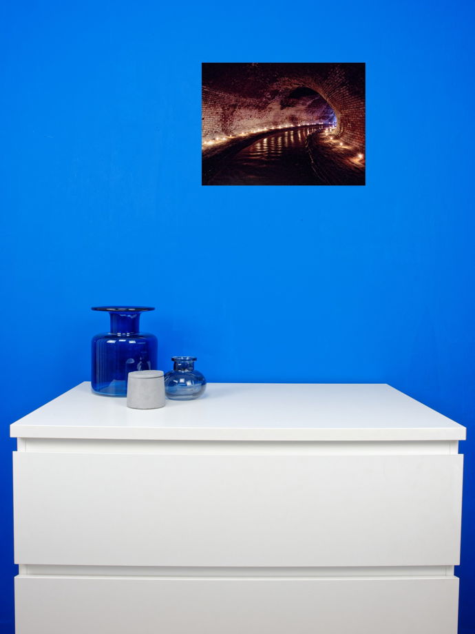 Авторский фотопостер 30*40 см, интерьерный постер "Река Неглинная. Подземный коллектор"