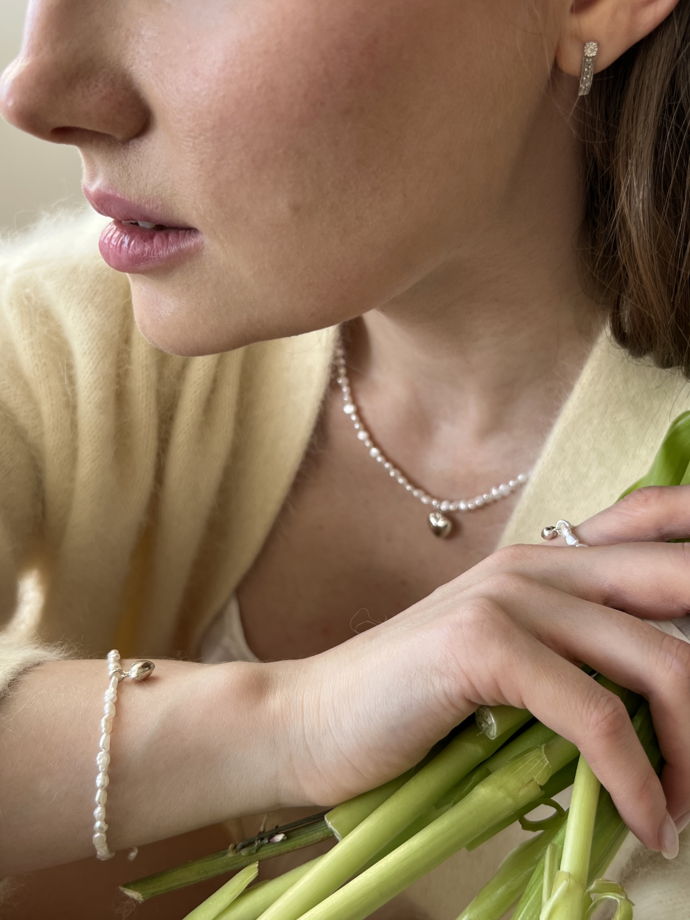 Чокер из натурального жемчуга