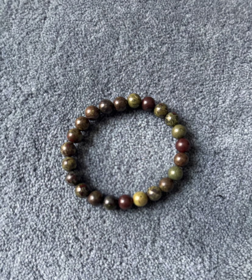 Браслет из натурального камня «Яшма зеленая» Ani.g.bracelets