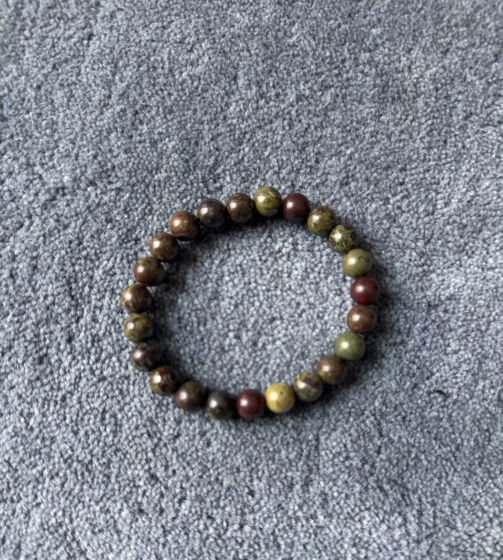 Браслет из натурального камня «Яшма зеленая» Ani.g.bracelets