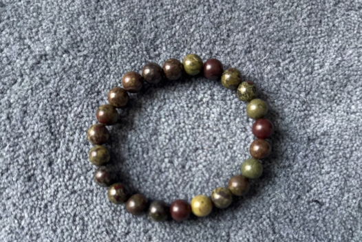 Браслет из натурального камня «Яшма зеленая» Ani.g.bracelets