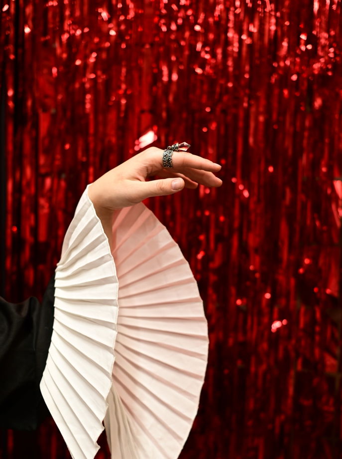 Кольцо "Слезки Герды" в мельхиоре