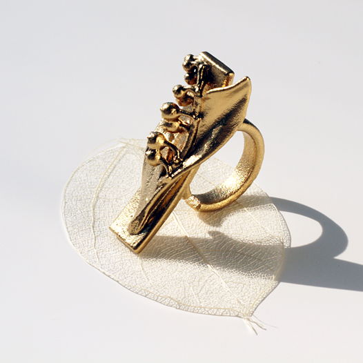 3D-печатное кольцо «Ландыш»