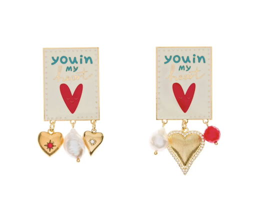 Серьги Сердце Principessa Glam