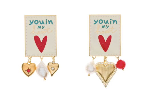 Серьги Сердце Principessa Glam