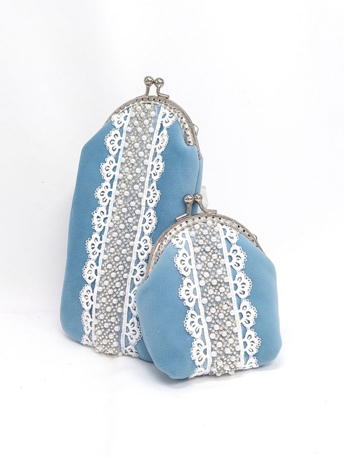 Женский кошелек велюр