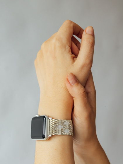 Ремешок для смарт часов Серебристый ремешок для эпл вотч ремешок для часов apple watch 38-40 мм