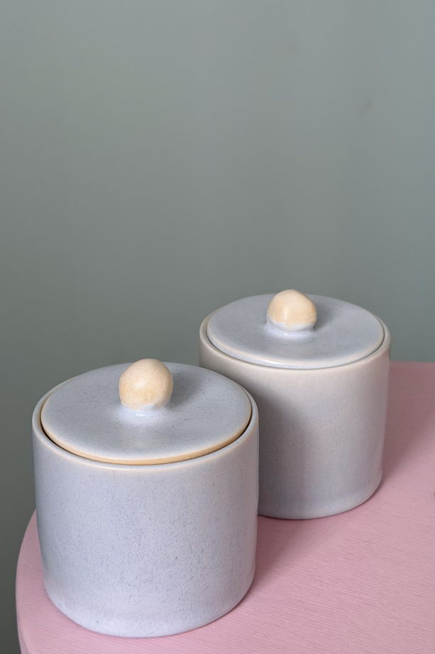 Банка керамическая ручной работы "Дыхание"