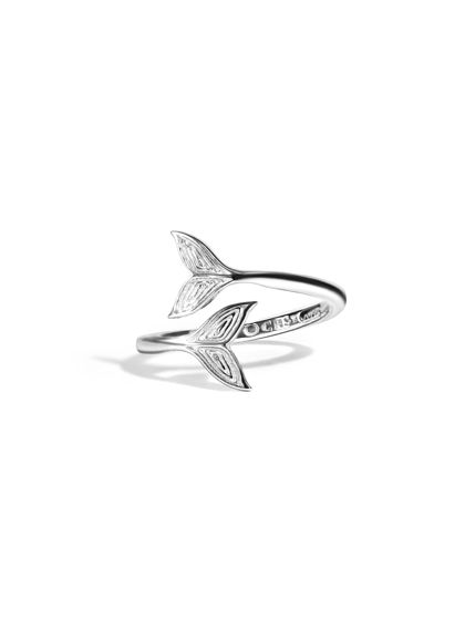 Серебряное кольцо Хвост кита Whale Tail