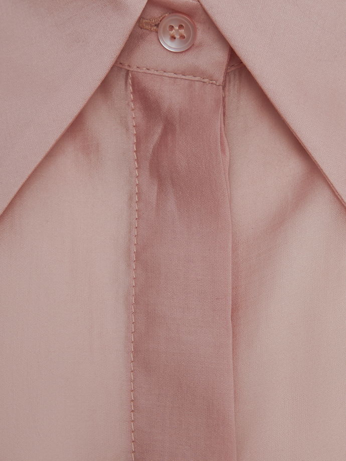 Рубашка полупрозрачная из хлопка с вискозой