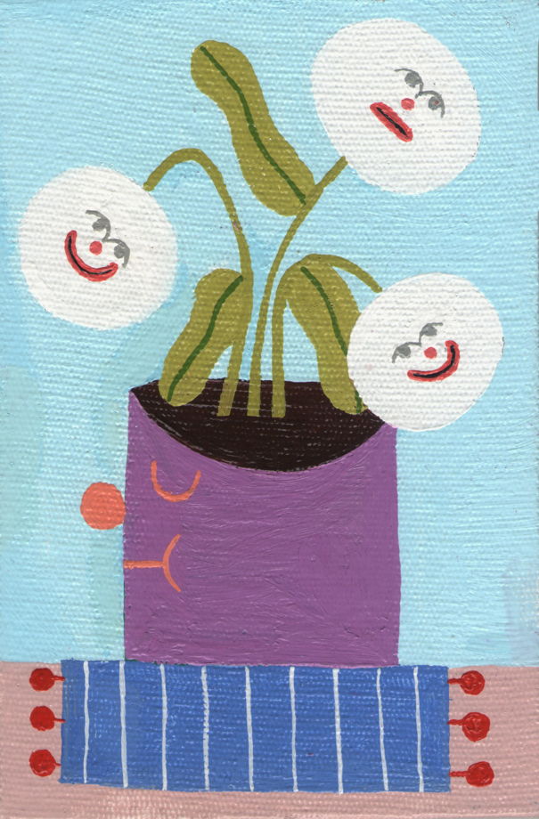 "Little plants" картина в раме