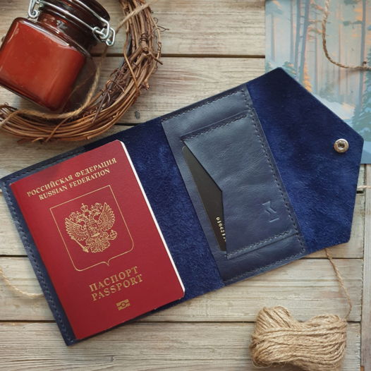 Обложка на паспорт Oyster Blue