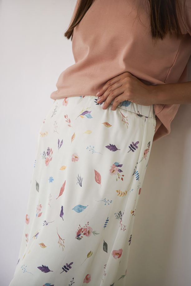 Двухслойная юбка из вискозного шелка "нежность"