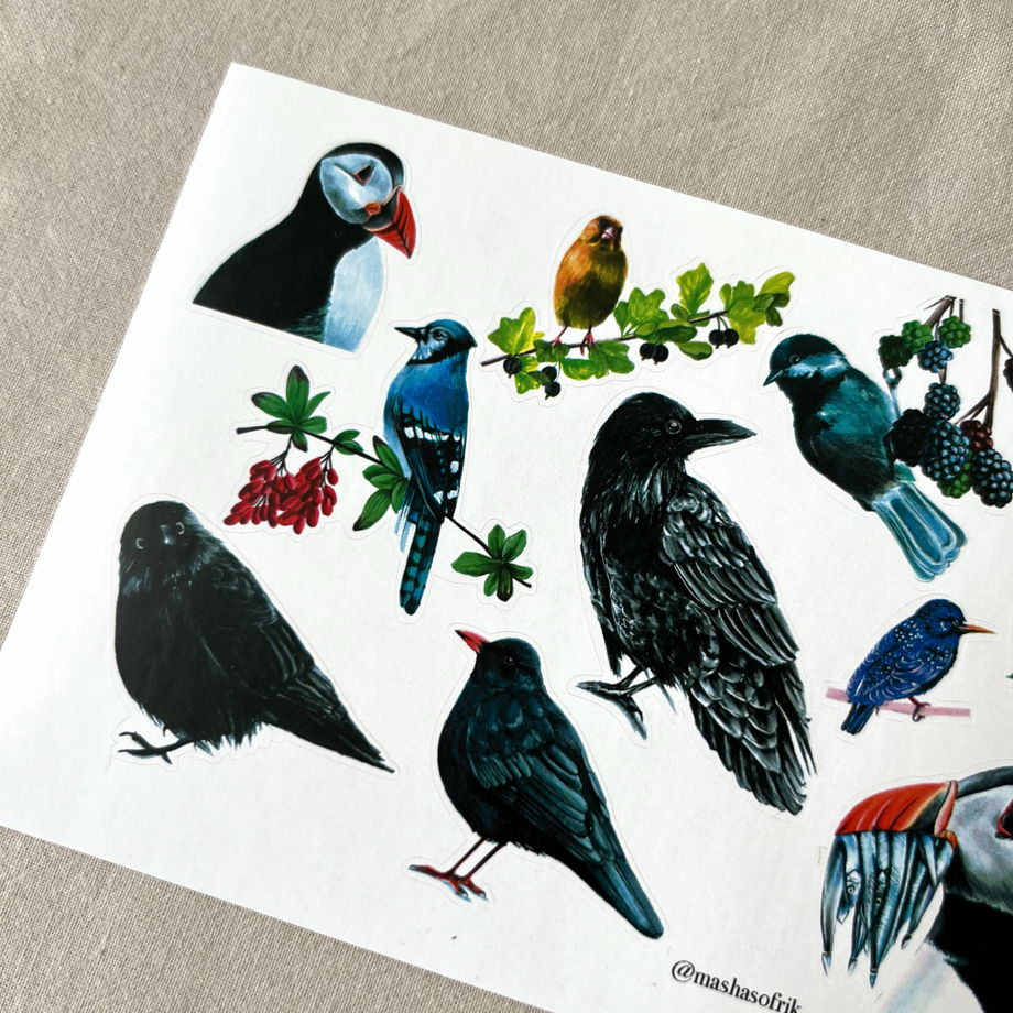 Стикерпак  «Коллекция птиц»