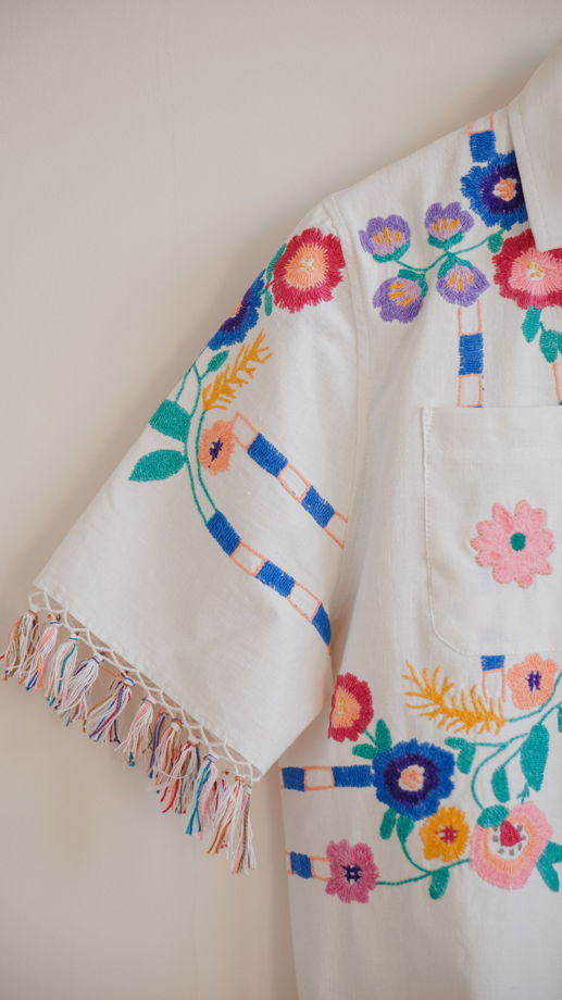 Рубашка с Радужной Бахромой 2/Rainbow Fringed Short Sleeve Shirt 2