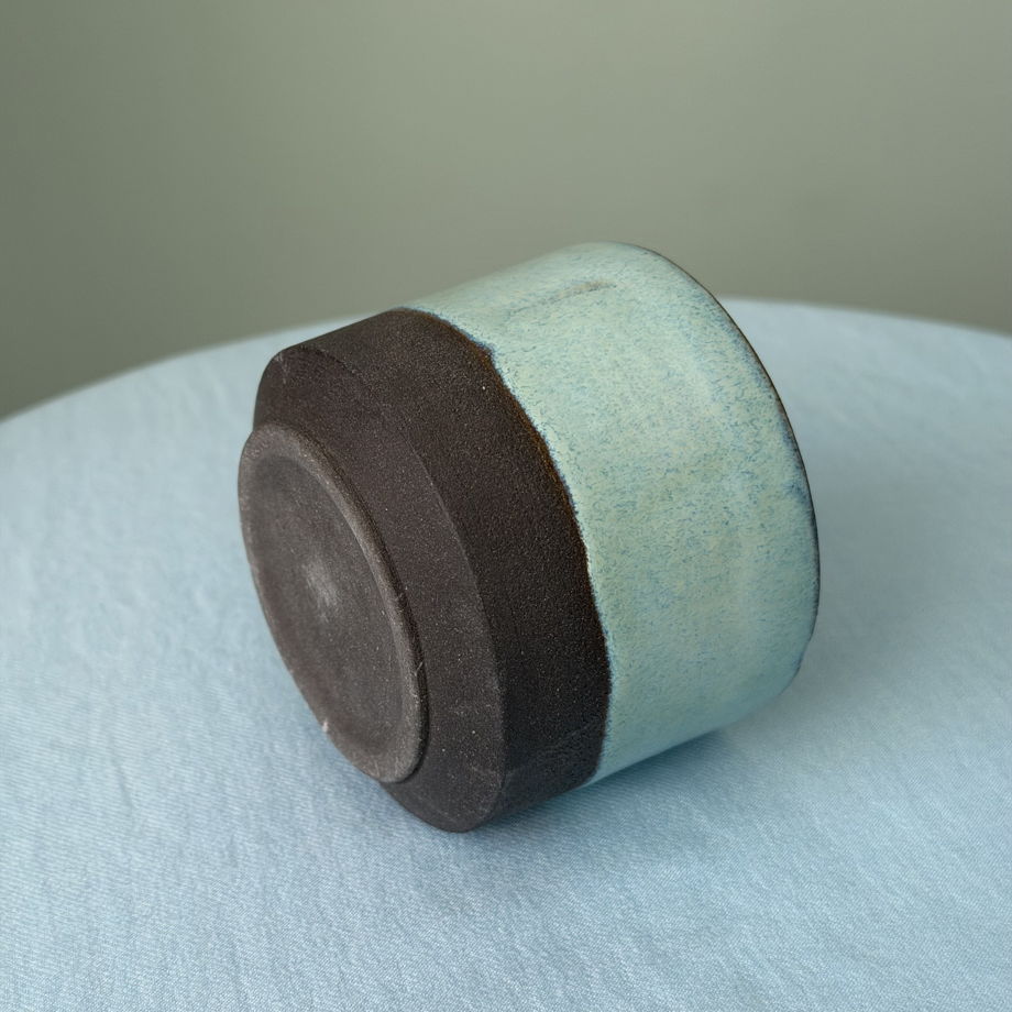 Чашка ручной работы "Темная лазурь 2", 200 мл