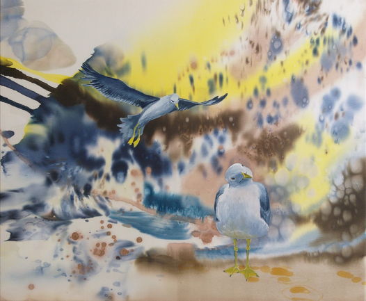 Картина “Чайки любят море” / Painting “Seagulls love the sea”