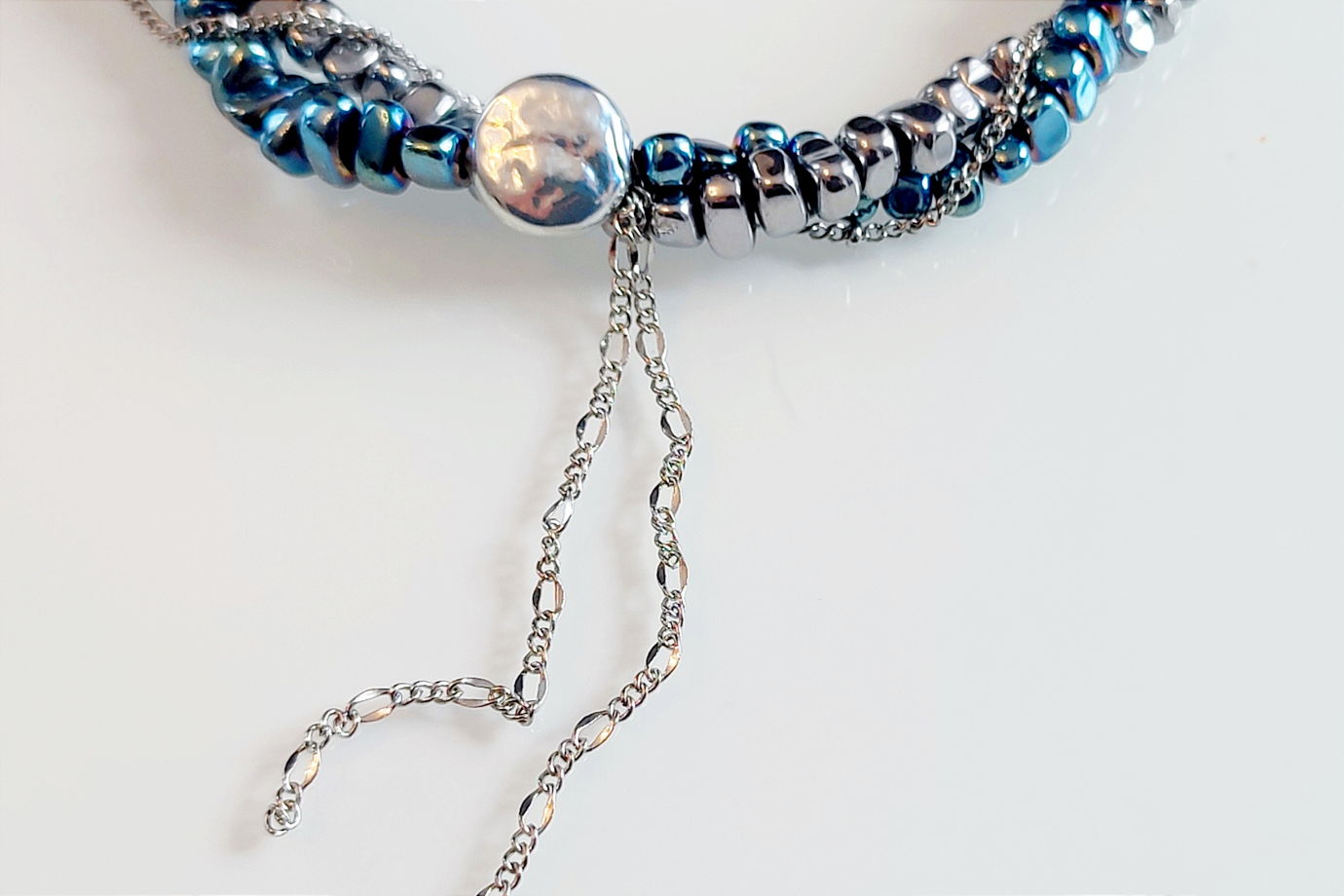 Чокер из гематита