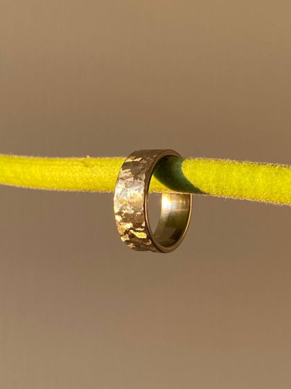 Кольцо "Иней" из ювелирной стали