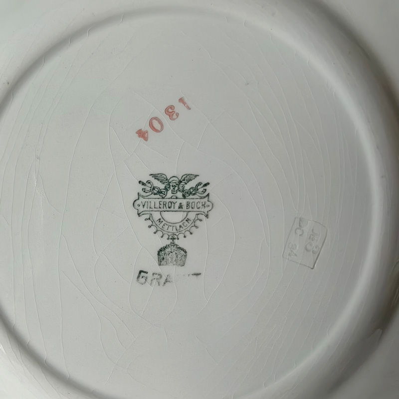 Тарелки Кобальтовый узор, Villeroy & Boch, Дрезден, Германия, 1874-1909 гг. (2 шт)