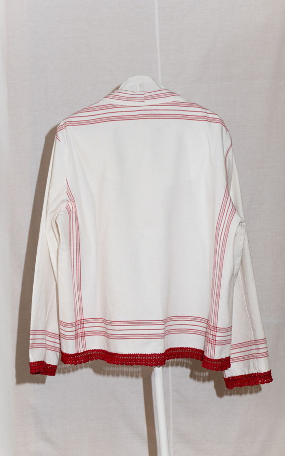 Рубашка с Бордовым Кружевом/Bordo Lace Long Sleeve Shirt