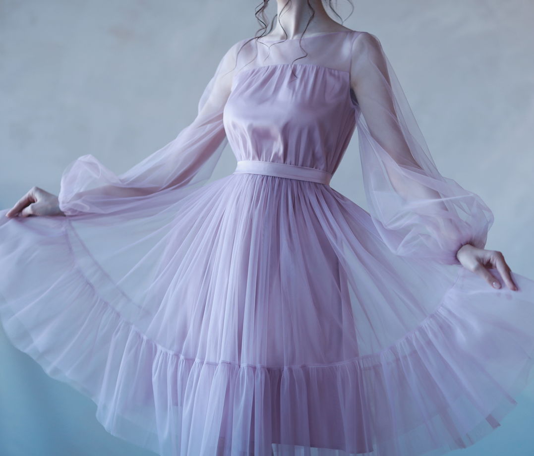 Платье из сетки Aurora
