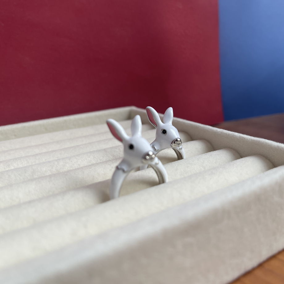 необыкновенное кольцо Кролик (безразмерное)
