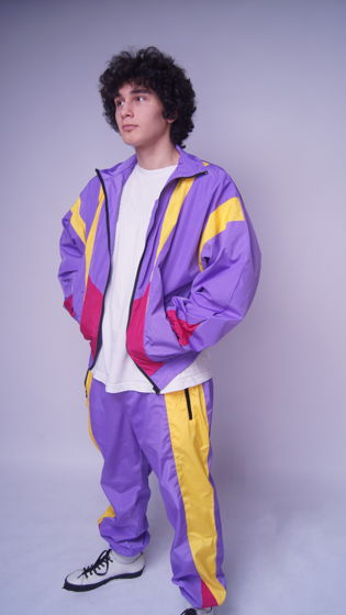 Спортивный костюм 90х цвет фиолетовый