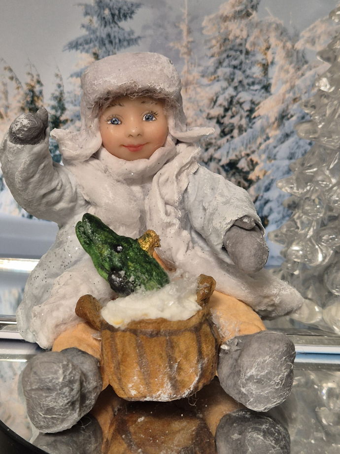 Ватная игрушка.  Емеля. По щучьему велению!