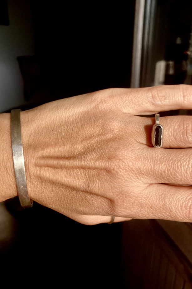 Кольцо с турмалином