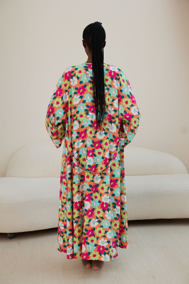 Яркая туника кимоно «Flower boom»