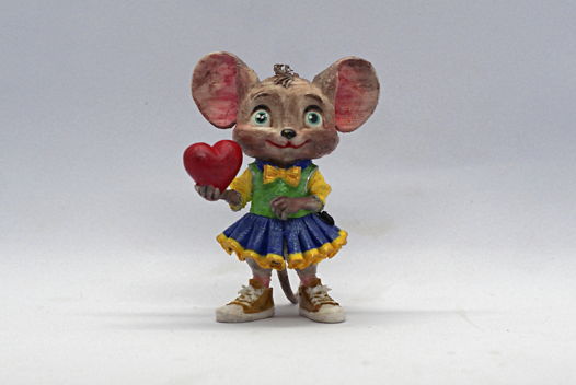 Мышка с сердцем (фигурки)