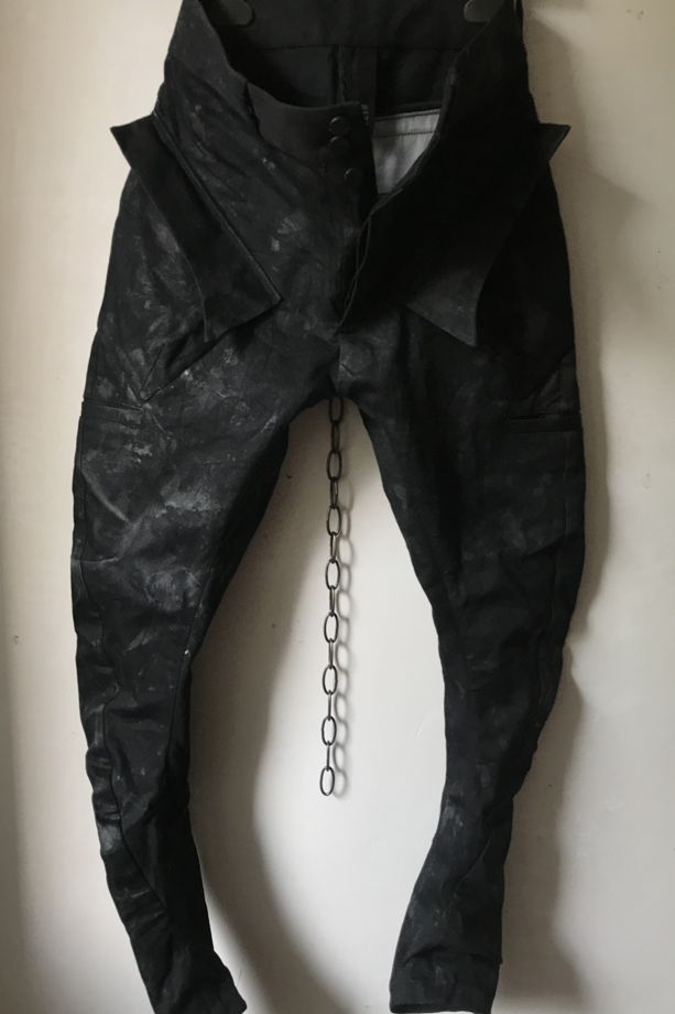 брюки "карго" j-образного кроя масляного вощения с эффектом винилового покрытия