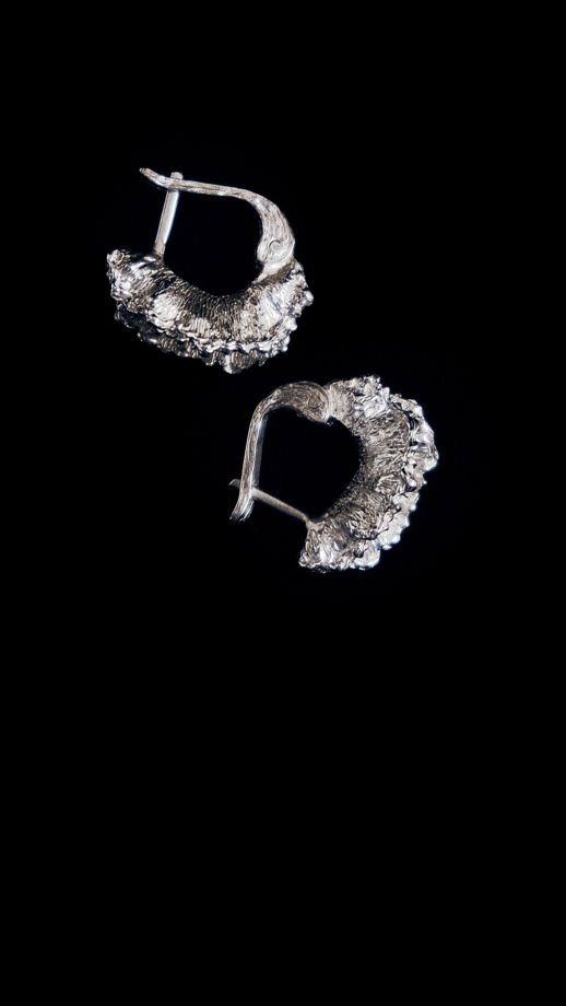 Серебряные серьги РАКУШКА