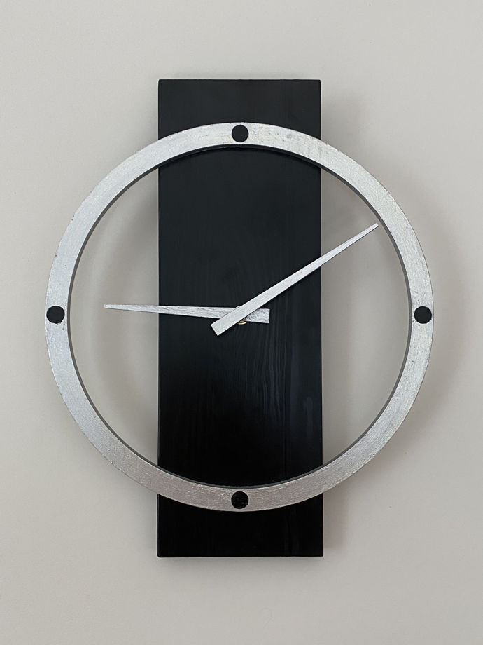 Часы настенные необычные деревянные 35 см