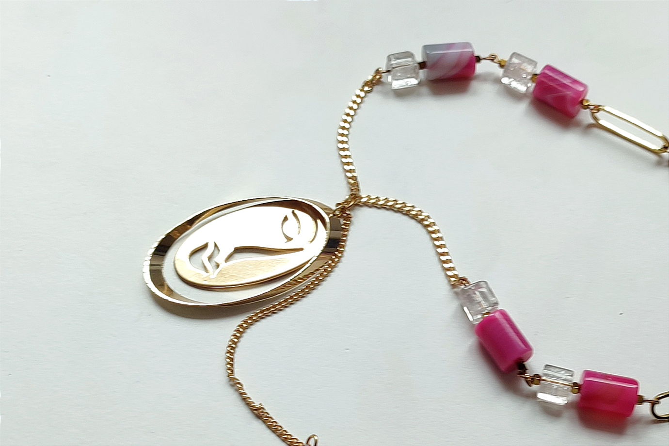 Колье из агата