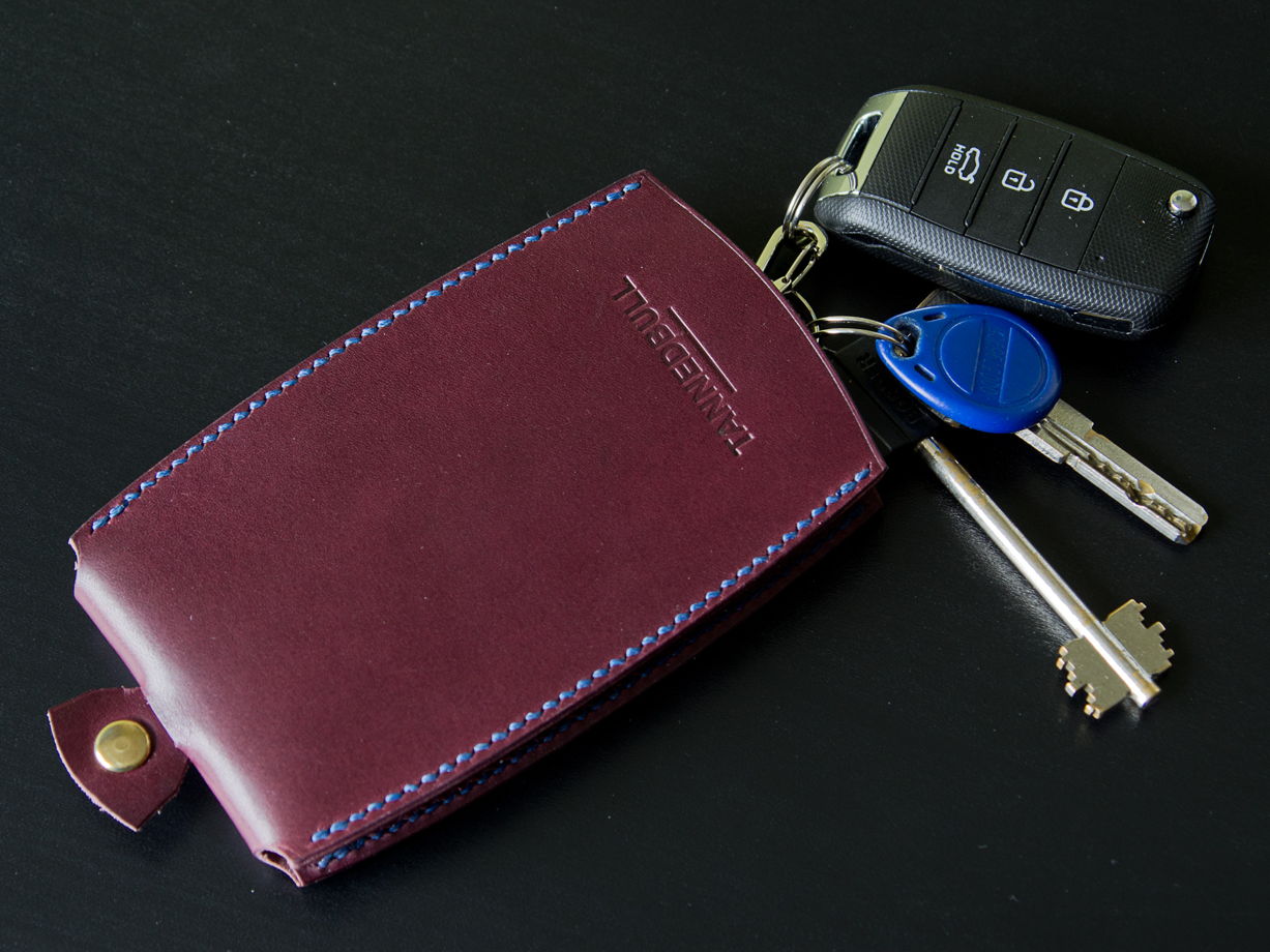 ключница из натуральной кожи Vachetta  - Слива