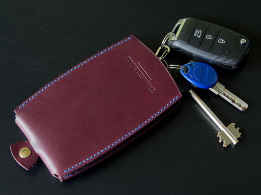 ключница из натуральной кожи Vachetta  - Слива