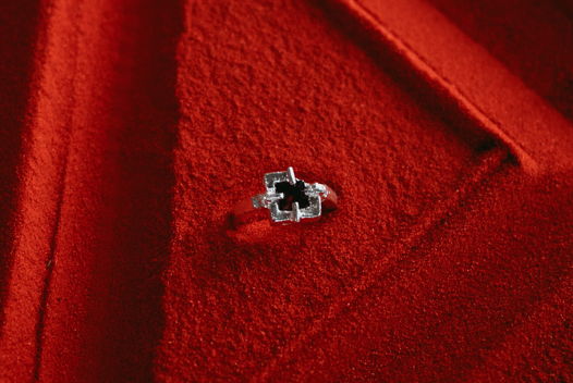 Серебряное кольцо "Squad"