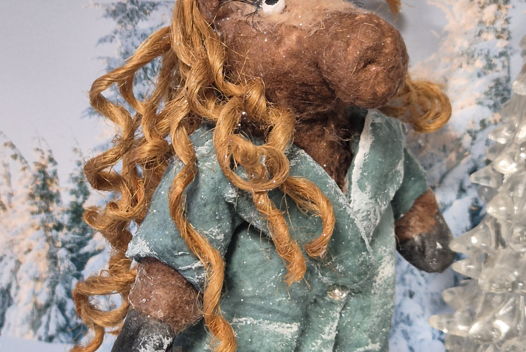 Ватная игрушка.  Конь в пальто. Лошадь. Символ 2026 года Продается в подарочной упаковке с сургучной печатью( по запросу)