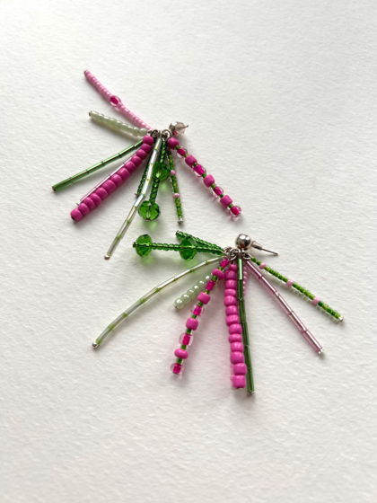 Серьги из бисера «Борисов-Мусатов»