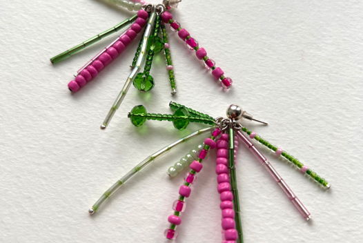 Серьги из бисера «Борисов-Мусатов»