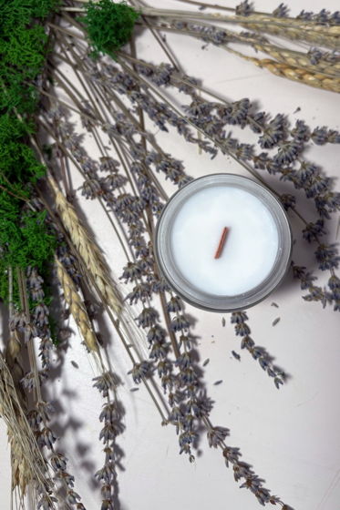 Свеча Loza "Лаванда и мох" 100 мл из кокосового воска ручной работы