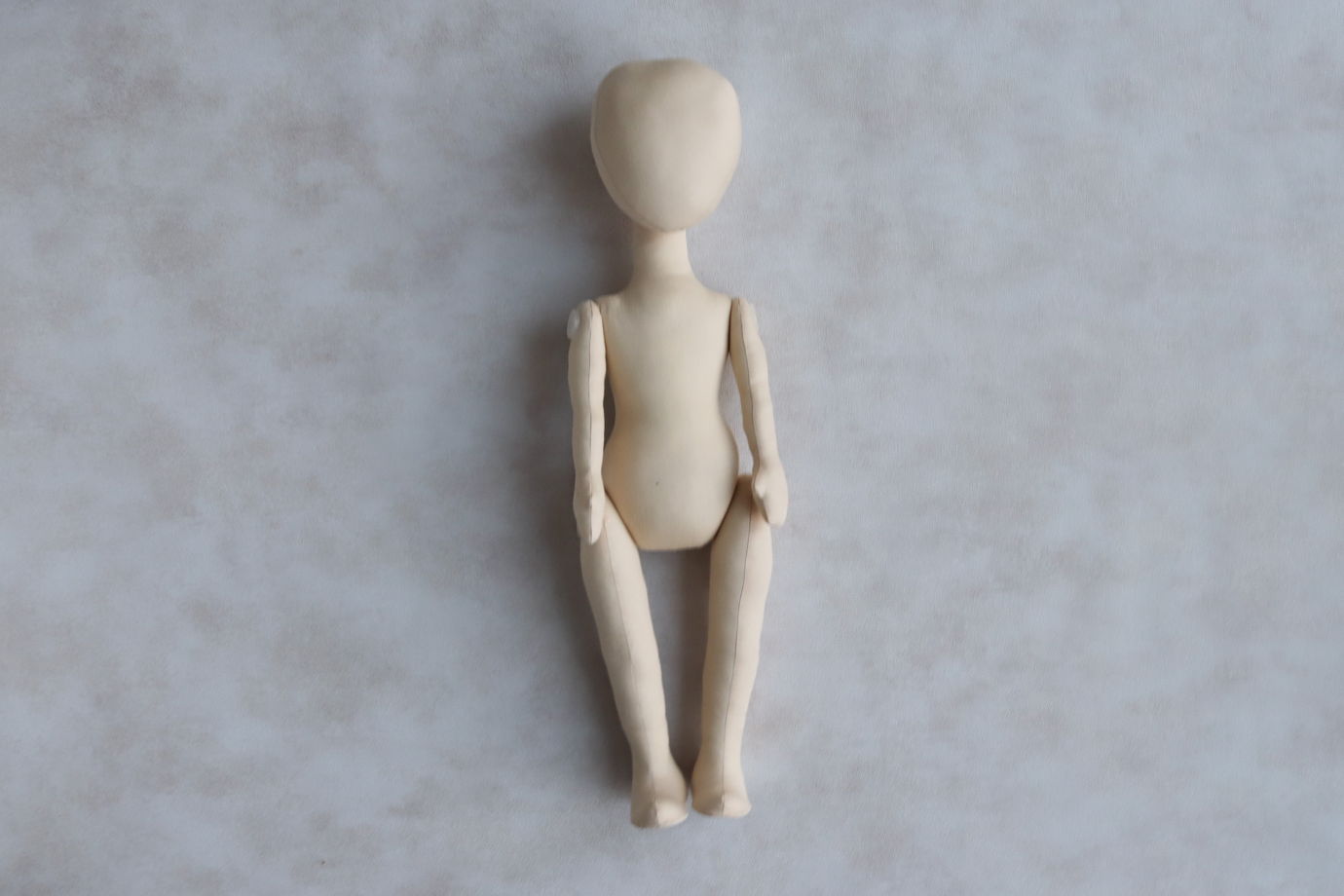 Злата, 42 см. Заготовка интерьерной куклы из текстиля для хобби, творчества, рукоделия