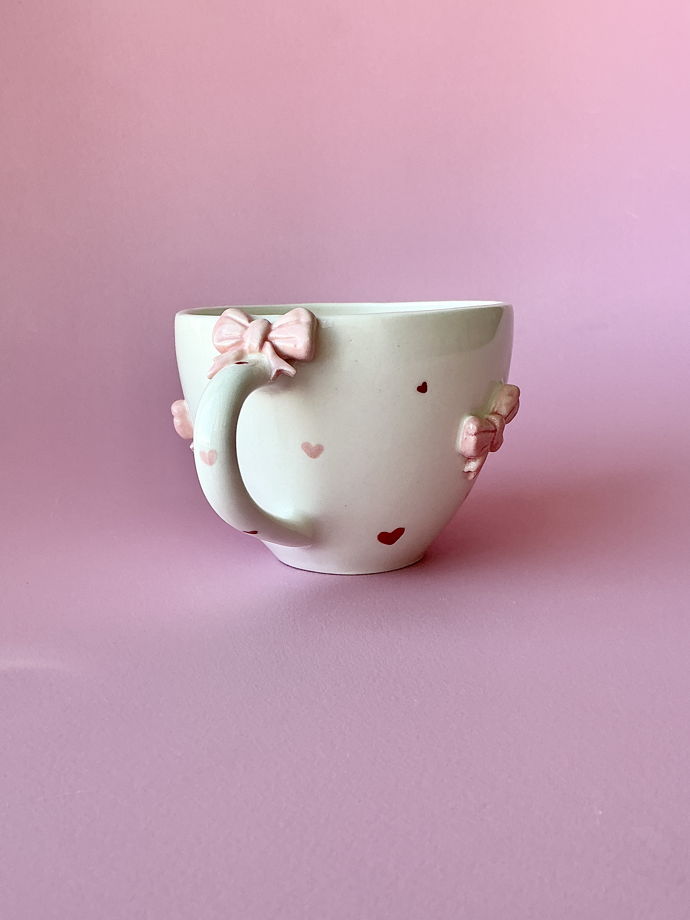 Чашка «Розовые бантики»