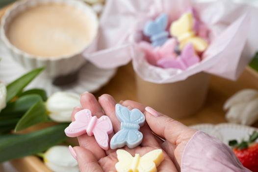 Ароматические саше бабочки в ведерке