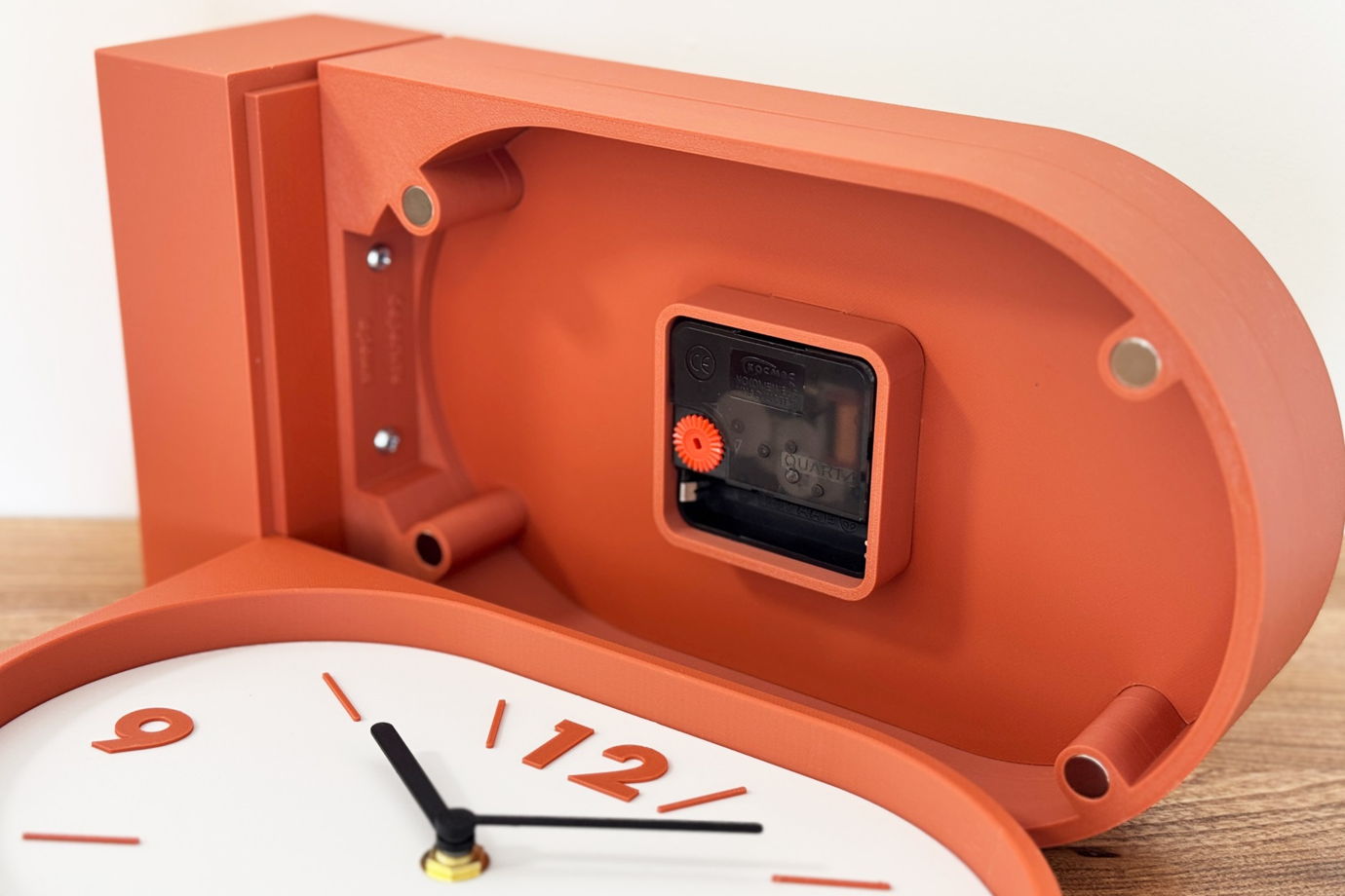 Настенные двусторонние часы, терракотовые