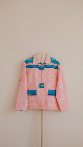 Пиджак Розовый в Полоску/Striped and Pink Jacket